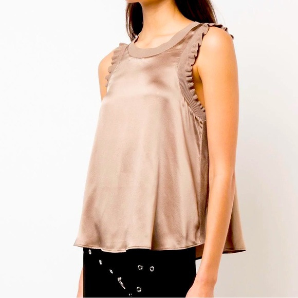 Cinq A Sept Lenore Silk Top - Picture 1 of 9